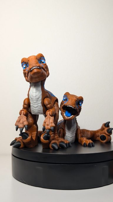 Bewegliche 3D-gedruckte Dinosaurier