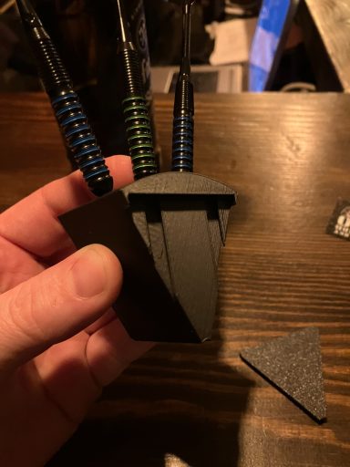 3D-gedruckter Dart-Halter im Tortenstück-Design