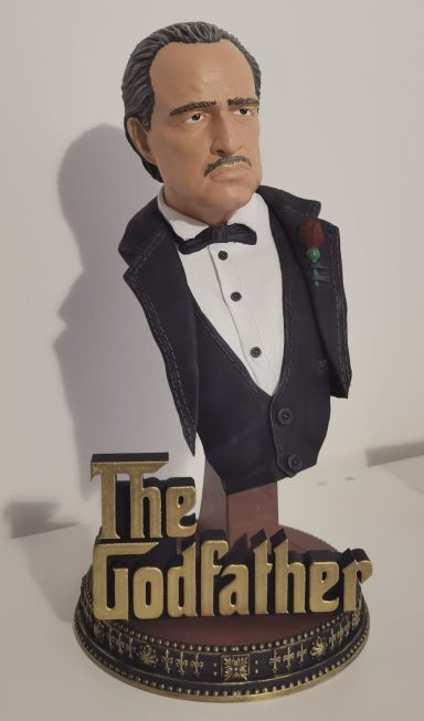 3D-gedruckte Büste vom Paten, handbemalt